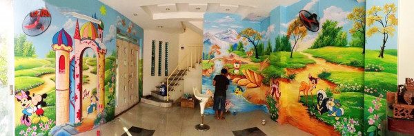 Vẽ tranh tường tại Nghệ An