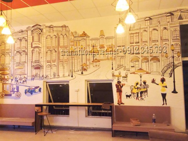 Vẽ tranh tường tại Nghệ An