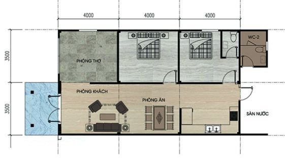 Bản vẽ nhà cấp 4 đẹp