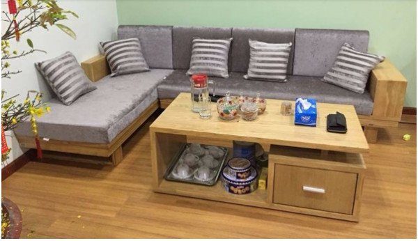 Sofa gỗ nệm