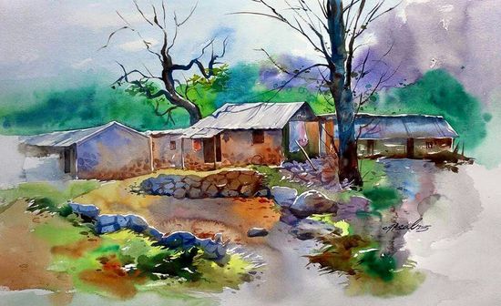 Vẽ tranh phong cảnh màu nước