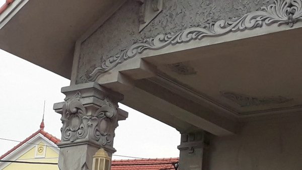 đắp phù điêu cột