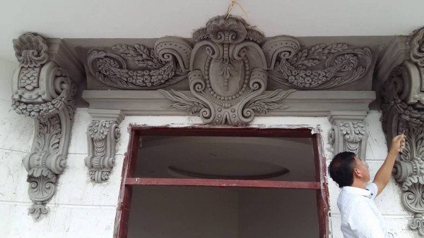 đắp phù điêu mặt tiền