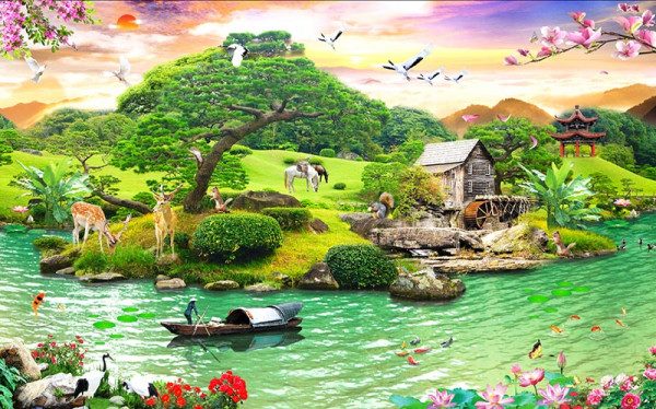 Sự mệt mỏi trong cuộc sống thường ngày sẽ dần tan đi với những bức tranh phong cảnh sống động