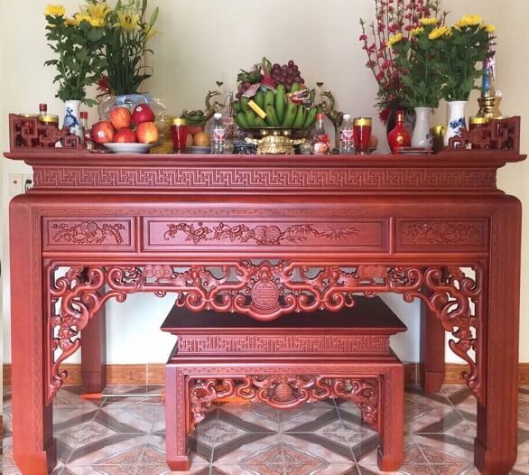 Kích thước bàn thờ gia tiên chuẩn - Nội Thất Ocean
