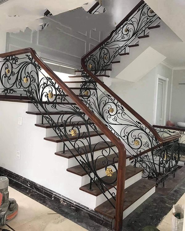 Mẫu Lan Can Cầu Thang Sắt Mỹ Thuật đẹp