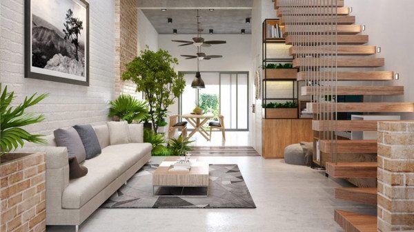 Mẫu thiết kế nội thất nhà phố đẹp - Nội Thất Ocean