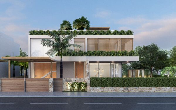 Nhà vườn 2 tầng đẹp