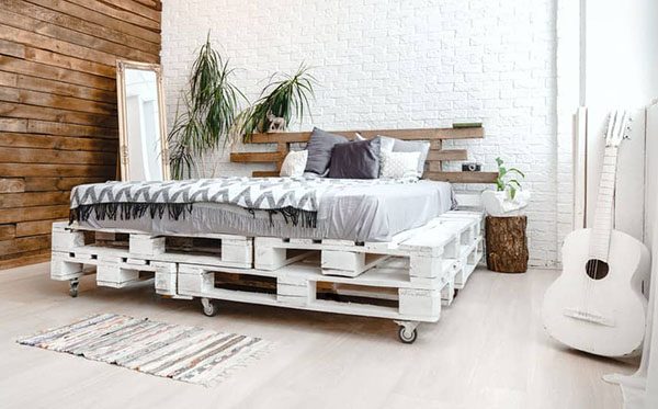 Giường Pallet Gỗ Đẹp Giá Rẻ Với 20+ Cực Phẩm Cho Phòng Ngủ