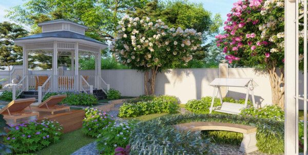10 Mẫu Thiết Kế Sân Vườn Đẹp, Đẳng Cấp Nhìn Là Mê Ngay