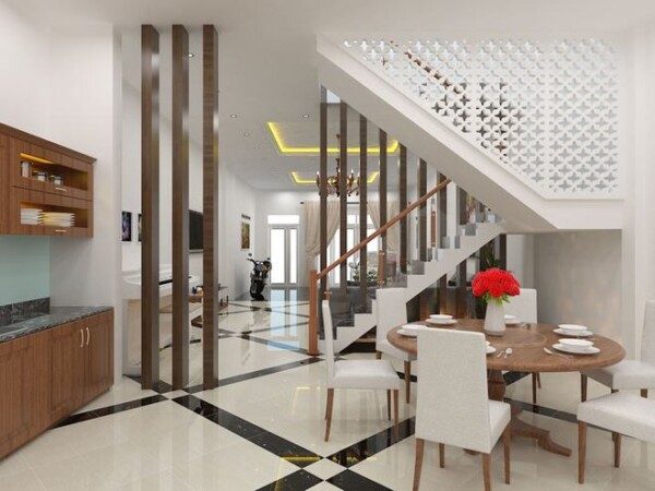 Trọn Bộ Cầu Thang Dọc Nhà Ống 4m ĐẸP - HIỆN ĐẠI Nhất
