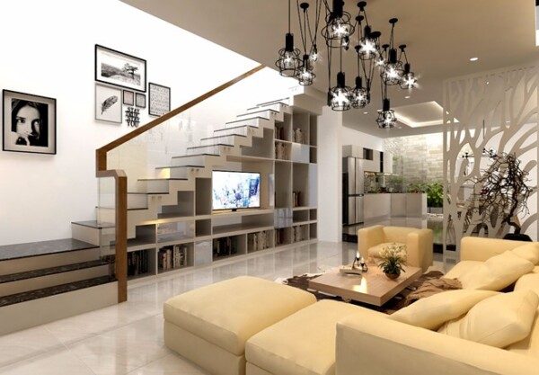 Trọn Bộ Cầu Thang Dọc Nhà Ống 4m ĐẸP - HIỆN ĐẠI Nhất