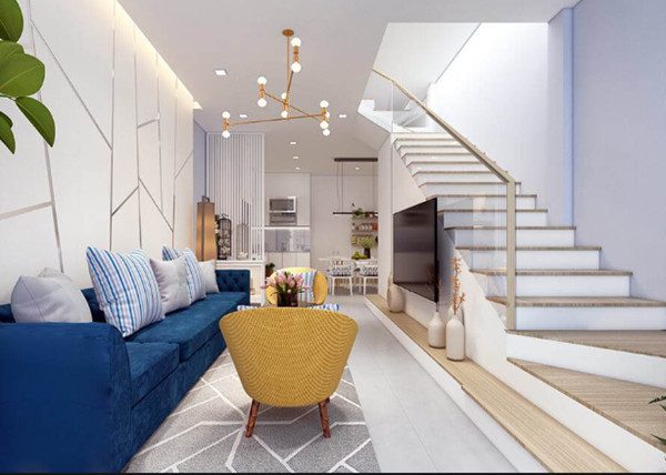 25+ Mẫu Cầu Thang Nhà Ống 5m Tối Giản - Hiện Đại Nhất