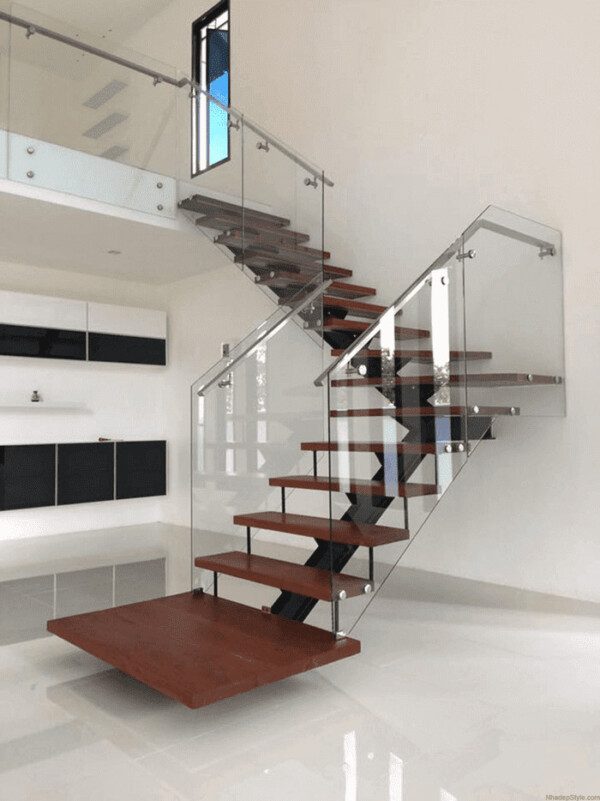 [BST] Cầu Thang Kính Inox GIÁ TỐT Nhất Thị Trường Nội Thất