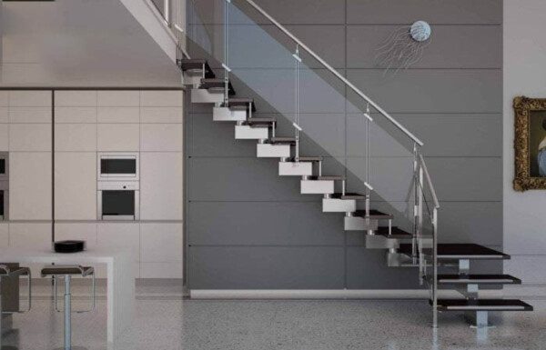 [BST] Cầu Thang Kính Inox GIÁ TỐT Nhất Thị Trường Nội Thất