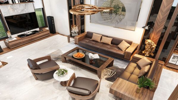 [SOFA GỖ ÓC CHÓ] - 55 Mẫu Sofa Siêu Phẩm Của Giới Thượng Lưu 