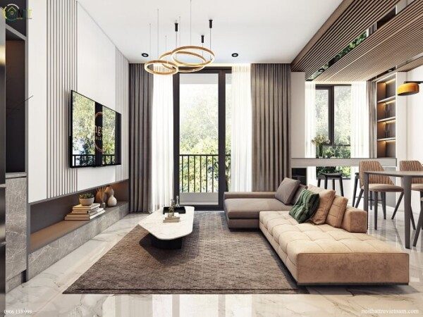 Thiết Kế Nội Thất Phòng Khách Đẹp "MÊ HỒN" Với Xu Hướng Hiện Đại