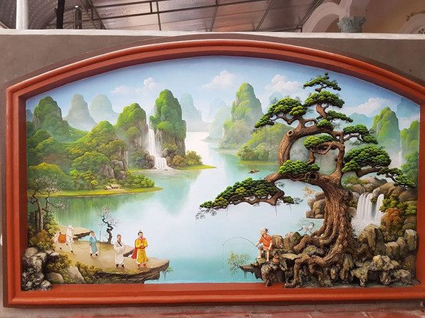 phù điêu đắp nổi