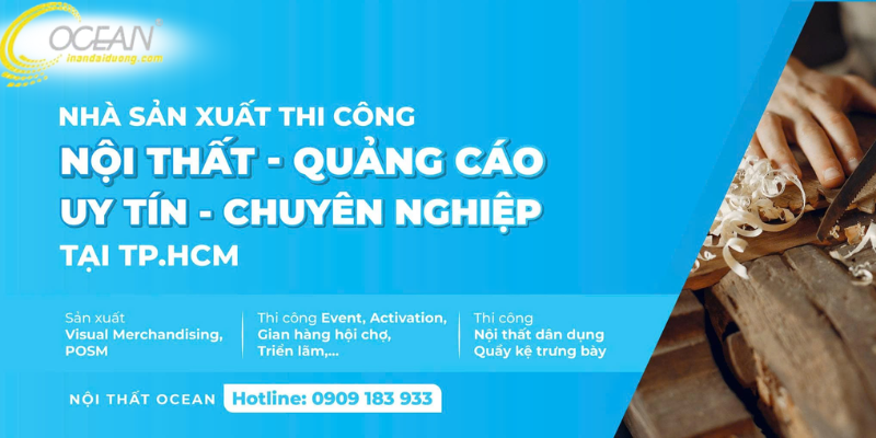 OCEAN đồng hành cùng bạn kiến tạo bảng hiệu đậm dấu ấn thương hiệu