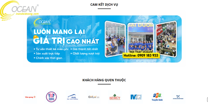 Nội thất OCEAN chuyên thi công văn phòng chuyên nghiệp