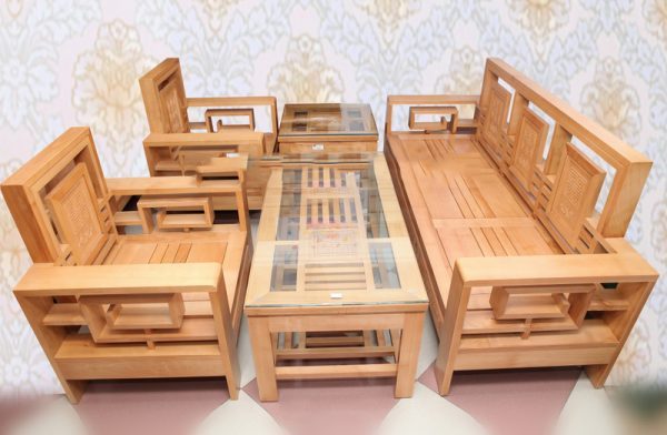 Bàn ghế gỗ phòng khách giá rẻ