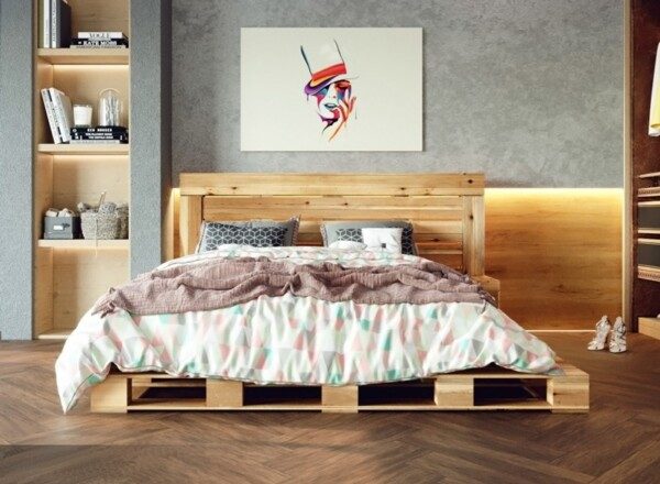 Giường Pallet Gỗ Đẹp Giá Rẻ Với 20+ Cực Phẩm Cho Phòng Ngủ