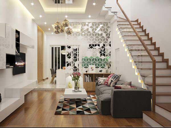 25+ Mẫu Cầu Thang Nhà Ống 5m Tối Giản - Hiện Đại Nhất
