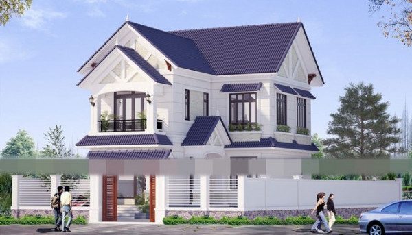 mẫu nhà 2 tầng mái thái