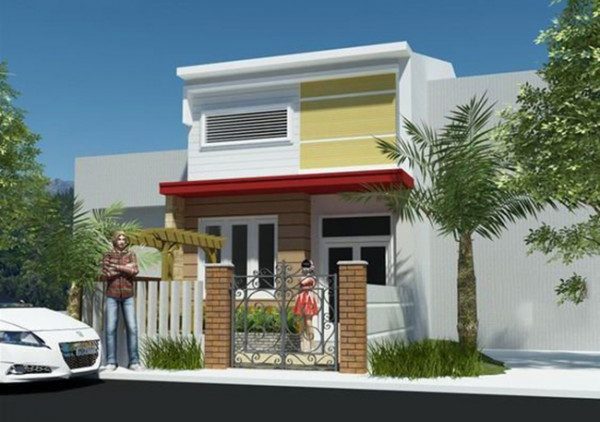 Mẫu nhà cấp 4 có gác lửng 5x15