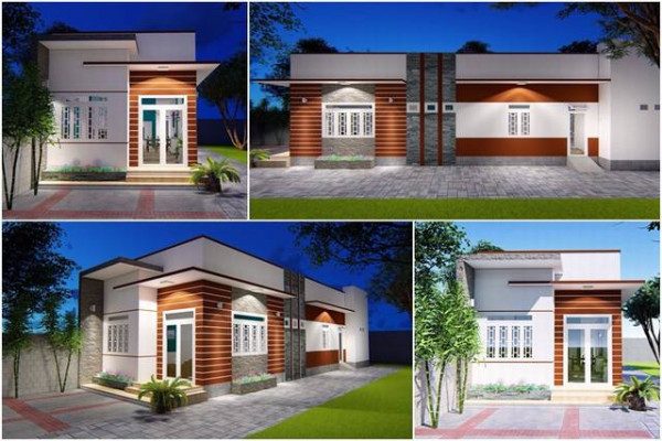 mẫu nhà cấp 4 đẹp 5x20