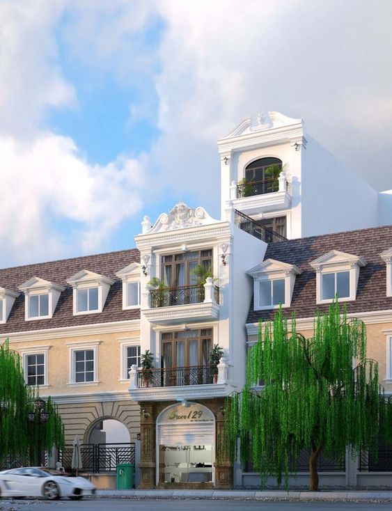 Mẫu thiết kế nhà 5 tầng hiện đại