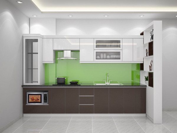 tủ bếp gỗ công nghiệp