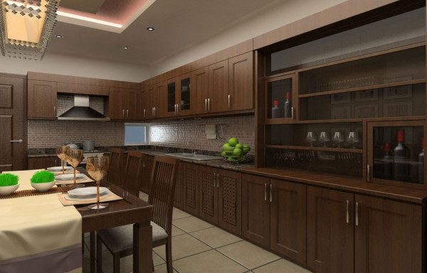 tủ bếp gỗ tự nhiên